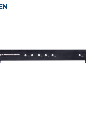 ATEN宏正 4口4K双输出HDMI影音切换器 支持音频回传功能、多声道切换、按钮、RS232指令切换来源 VS482B