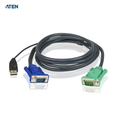 ATEN宏正切换器连接线+3in1SPHD 提供HDB及USB信号2L-5201U 1.2米