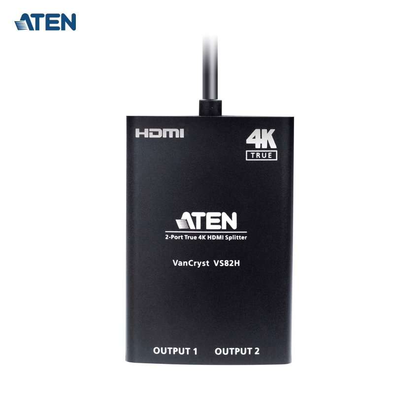 ATEN宏正 VS82H 2端口 True 4K HDMI影音分配器带HDMI输入电缆