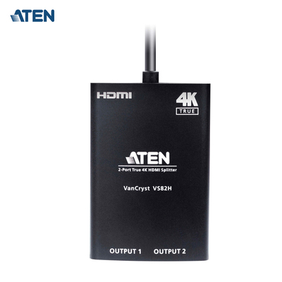 ATEN 宏正 VS82H 2端口 True 4K HDMI 影音分配器 带HDMI输入电缆