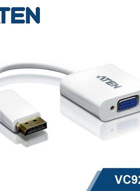 ATEN 宏正 Display端口 转VGA转接器讯号转换器 VC925