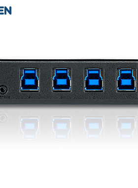ATEN 宏正 4口USB 3.0周边装置切换器 4台电脑共享4台USB 周边装置 US434