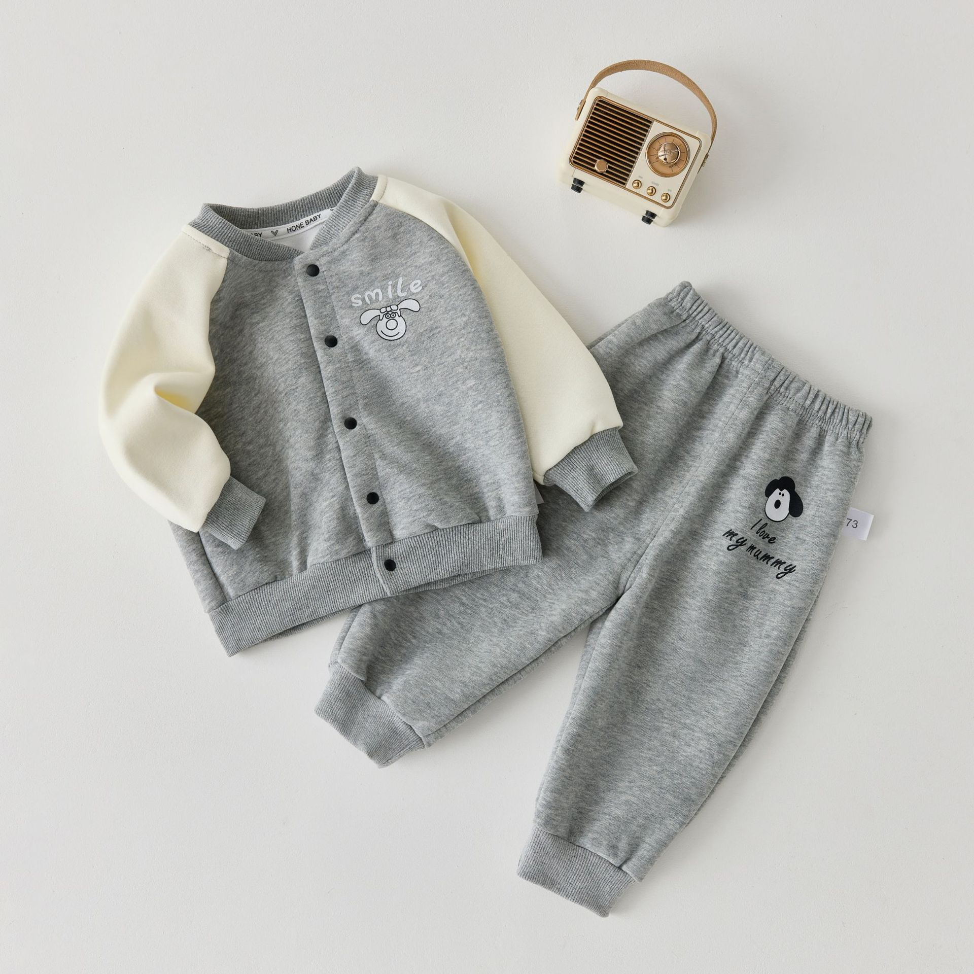 2025新款婴儿棒球服套装男童春秋宝宝衣服安阳童装长袖外套裤子