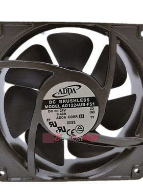 原装ADDA协禧AD1224UB-F51 12038 24V 0.40A 铝框 变频器散热风扇