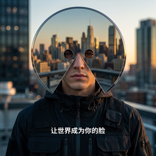 镜子面具 把世界装进镜子里 户外出行拍照出片神器景点打卡随身镜