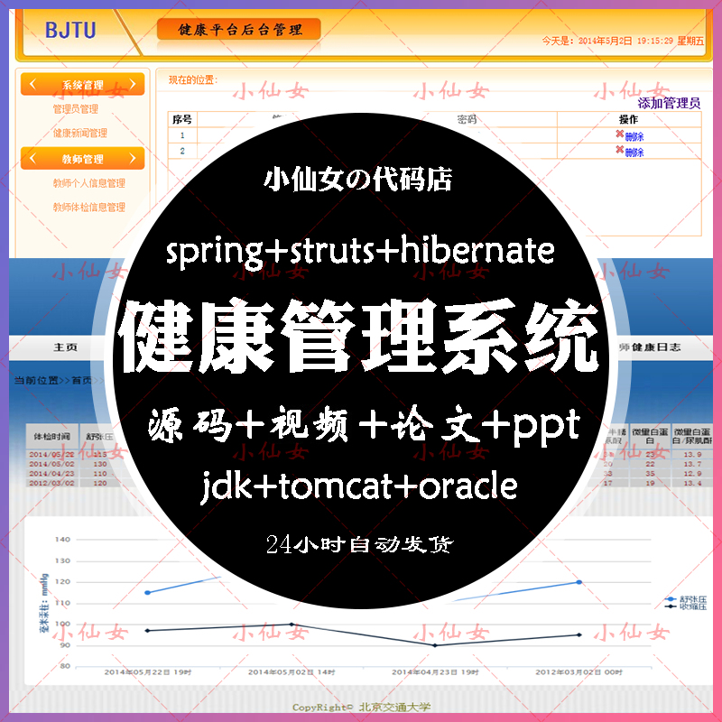 java健康管理系统源代码 jsp教师体检项目设计源码包含文档和ppt