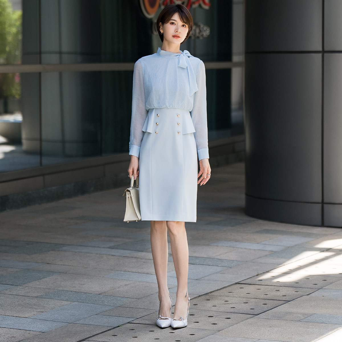 AD轻奢粉色法式连衣裙艺考主持气质优雅女神范西装裙式场合礼服,女装/女士精品,连衣裙,淘宝优惠券,粉丝福利购,淘宝优惠卷