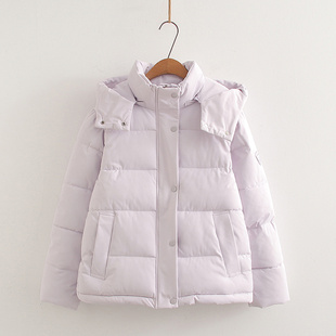 学院风羽绒棉服2025冬新款甜美棉衣初高中学生加厚外套女大童棉袄
