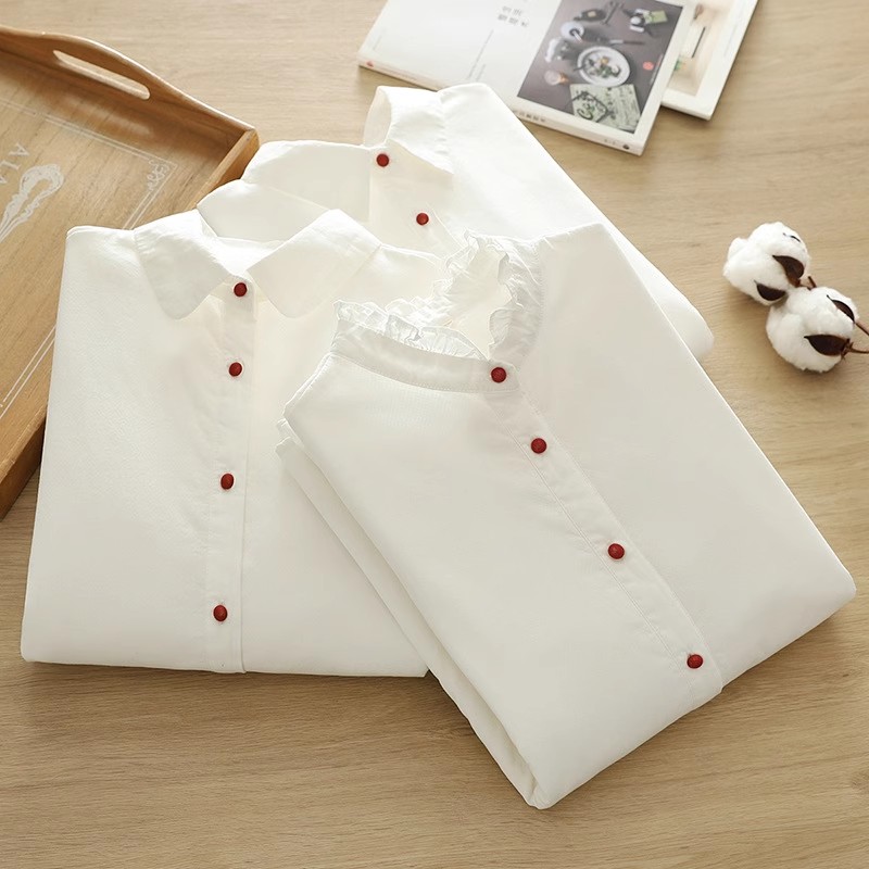 纯棉加绒长袖纯色打底百搭减龄