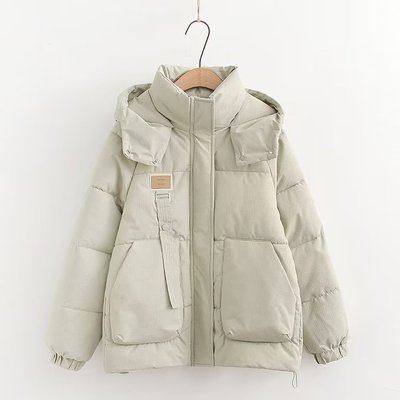 常规学院风宽松羽绒棉服少女冬装