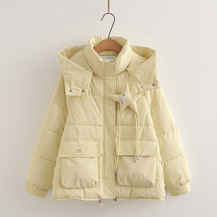 少女学院风宽松保暖棉衣2025冬季新款初高中学生时尚连帽羽绒棉服