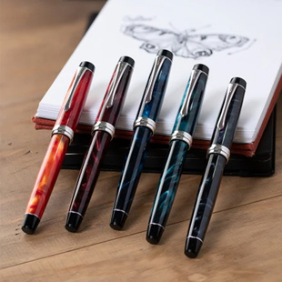 14K 直邮百乐PILOT经典 SE钢笔 HERITAGE 商务大理石纹 custom