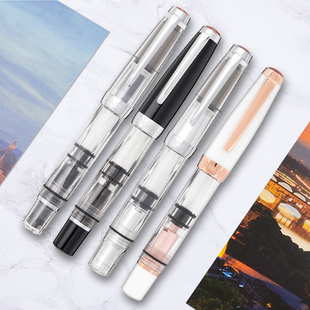 mini 钻石 系列活塞上墨式 瓷白透明 三文堂 大容量储墨 twsbi