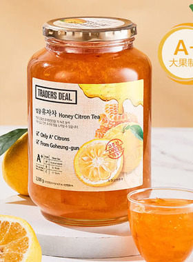 正品柚子茶  韩国进口traders deal蜂蜜柚子茶2千克  冲饮水果茶