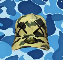 Masi Same Style American Retro Camouflage Xx Embroidered Letter Full-Sealed Flat-Brimmed Baseball Cap M58.5L60.5