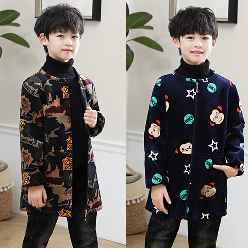 秋冬新款加绒水晶超柔画画罩衣