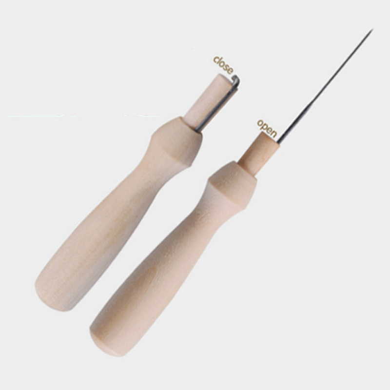 手工材料工具单针木柄戳针戳戳乐