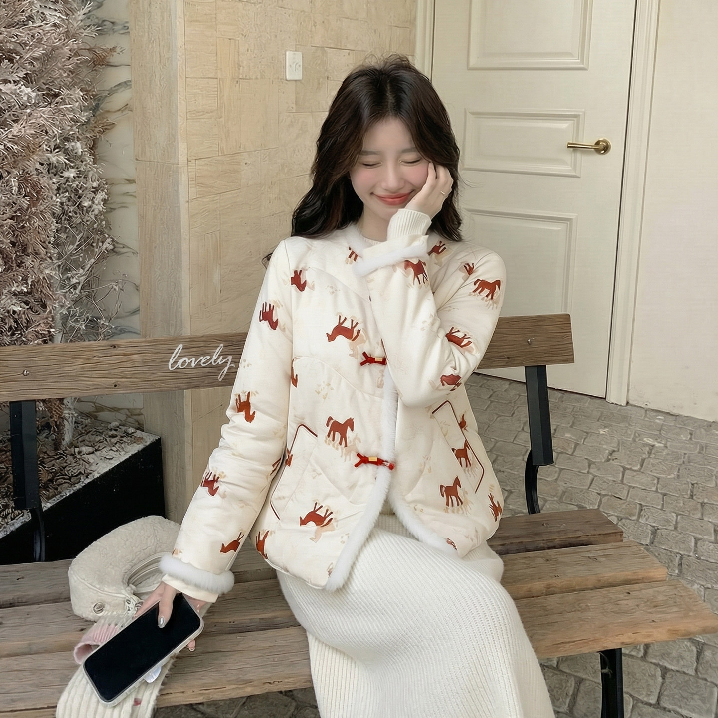 2025冬装新款小个子羽绒服时尚百搭马上有钱新年款保暖水貂毛