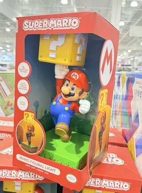 Costco代购正版Super Mario造型桌灯马里奥小夜灯高35cm生日礼物