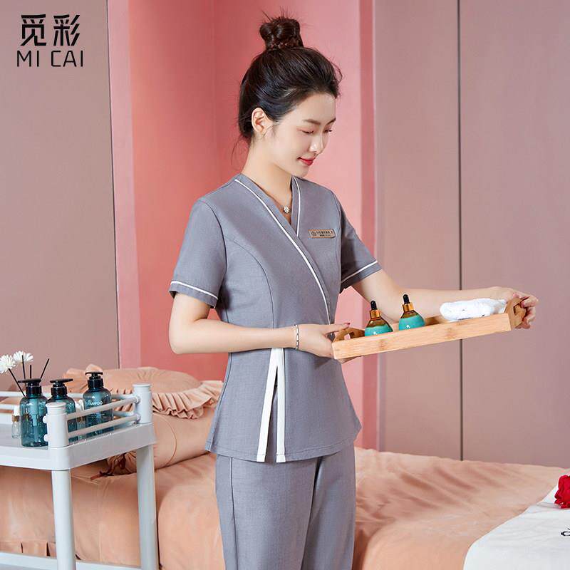 美容师工作服女春夏装高端美容院养生馆推拿技师服套装头疗店工服
