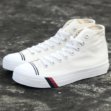 日单pro keds高帮米白帆布bboy男鞋bgirl女街舞鞋情侣休闲滑板鞋
