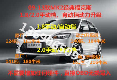 福克斯刷动力程序 蒙迪欧翼虎国产锐界 OBD直接写入 一阶特调数据