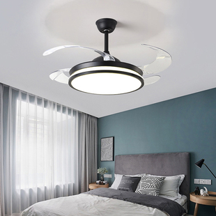 隐形餐厅风扇灯吊扇灯客厅家用灯扇一体北欧卧室现代简约创意灯具