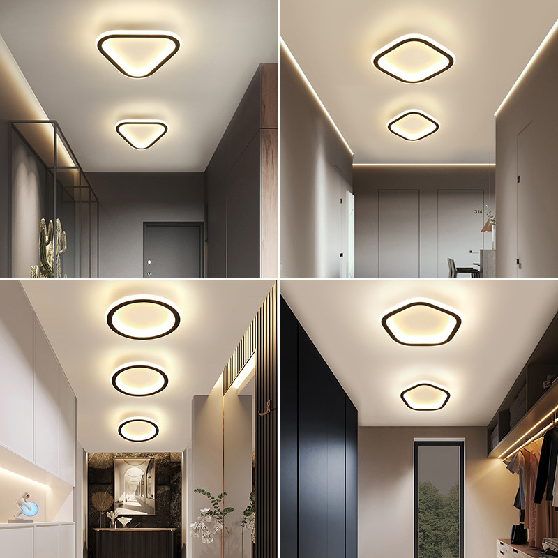 走廊过道灯入户玄关灯现代简约创意暗装吊顶小灯衣帽间阳台吸顶灯