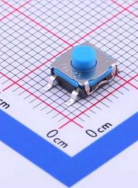 KSC741GLFS 轻触开关 6.2*6.2*4.3mm 立贴 轻触开关 SMD,6.2x6.2m