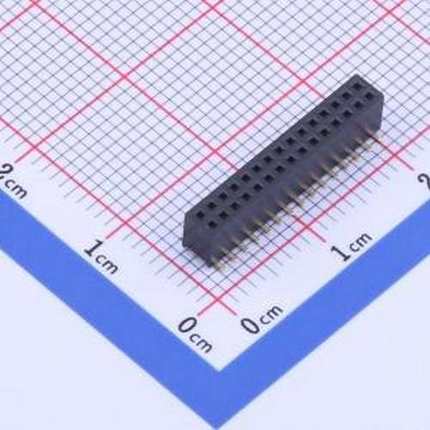 X1321FVS-2x15-C43D48 排母 间距:1.27mm 2x15P 立贴 SMD,P=1.27m