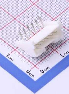 IPCW211W16NW01R 线对板针座 1x6P 间距:2mm 弯插 系列:PA 白色