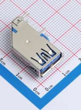 HC-USB3.0-L257-J USB连接器 Type-A 母 侧插 插件