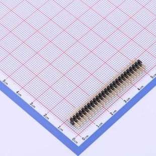 排针 2x25P 插件 2x25I P=2mm 方针 C40D28 2mm X4621WV 间距
