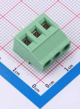 1890976 螺钉式接线端子 5mm 1x3P 排数:1 每排P数:3 直插 插件,P