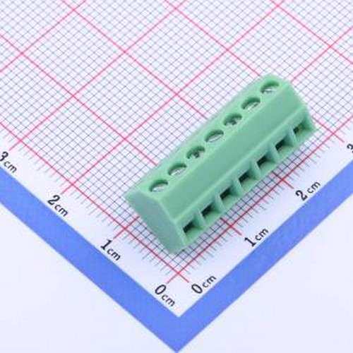 KF127S-3.5-7P 螺钉式接线端子 3.5mm 1x7P 排数:1 每排P数:7 直