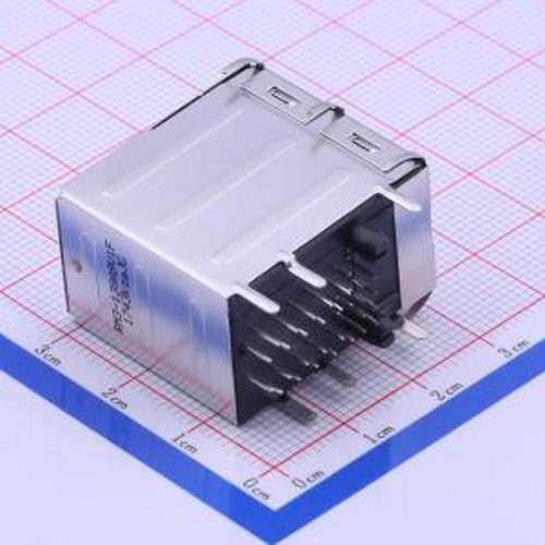 RM3-138A9V1F 以太网连接器(RJ45 RJ11) 带LED 插件