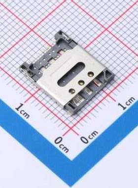 ZX-NSIM-281.4J-F SIM卡连接器 翻盖式 NanoSIM卡 卡座 SMD