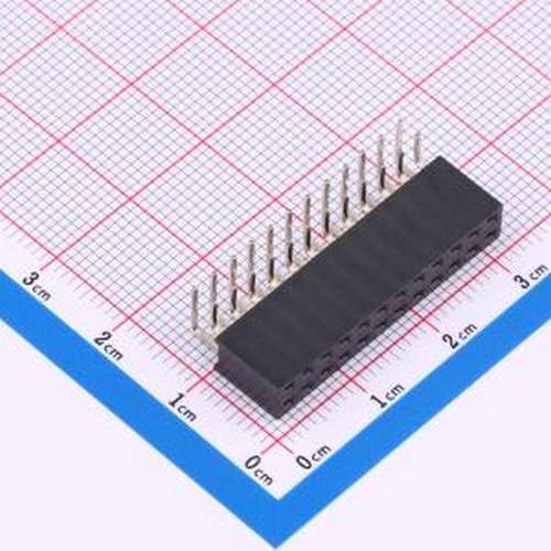 HC-PM254-8.5H-2x12PW 排母 2x12P 间距:2.54mm 弯插 弯插,P=2.54
