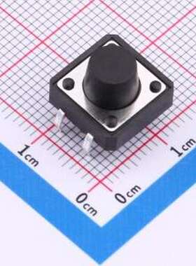 TS015-CBW1FH8.0 轻触开关 12*12*8.0mm 直插 250GF 轻触开关 插