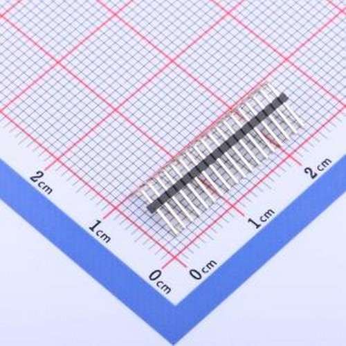 KH-1.27PH90-1X18P-L10.5 排针 间距:1.27mm 1x18P 弯插 方针 弯