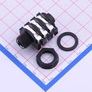 PJ-609AE环保 音频连接器(耳机) 6.35mm耳机座 三件套 插件