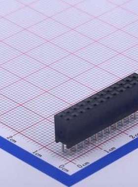 DS1023-2*12SF11 排母 间距:2.54mm 2x12P 直插 黑色 插件,P=2.54