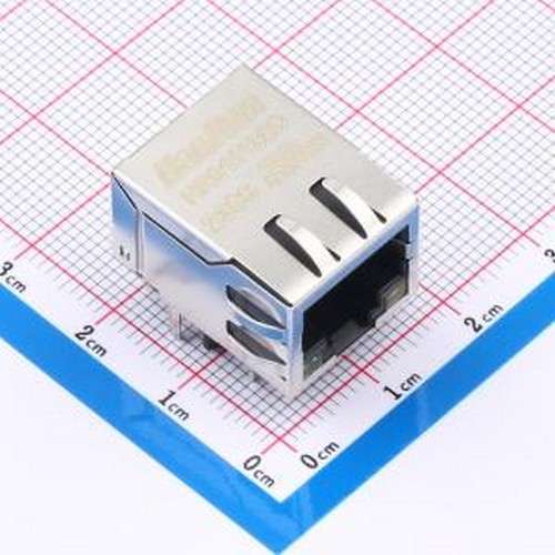 HR911130C 以太网连接器(RJ45 RJ11) 弯插 带LED 插件