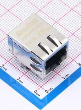 HR911130C 以太网连接器(RJ45 RJ11) 弯插 带LED 插件