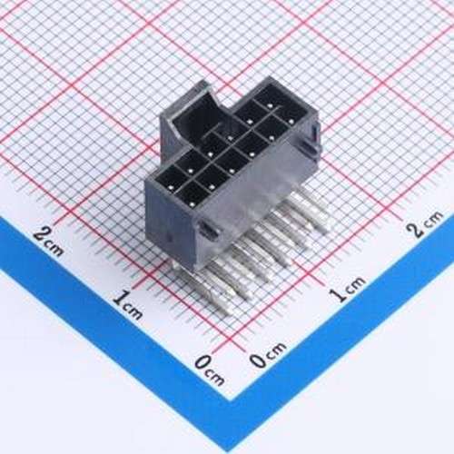 X2513WR-2x06A-LPSN 线对板针座 2x6P 间距:2.5mm 弯插 黑色 插件