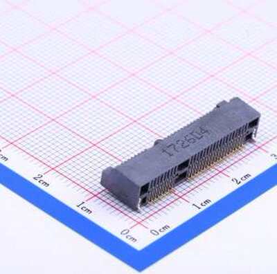 1775838-2 金手指连接器 0.8mm P数:52P SMD,P=0.8mm,卧贴