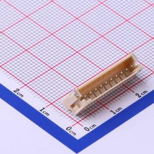 X2016WRS-10-9TSW 线对板针座 1x10P 间距:2mm 卧贴 系列:PH SMD,