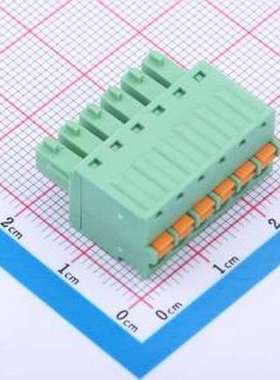 JL15EDGKD-38106G01 插拔式接线端子 1x6P 3.81mm 排数:1 每排P数