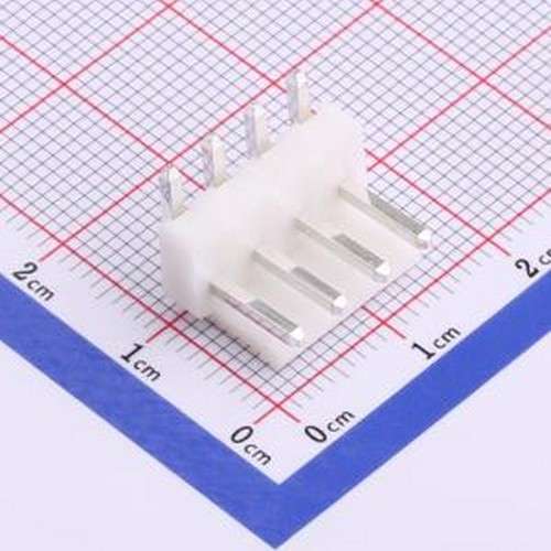 HX39601-4WAP 线对板针座 1x4P 间距:3.96mm 弯插 系列:VH 弯插,P