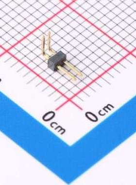 GPCB101-0202A003C1AA 排针 1x2P 间距:1mm 方针 弯插 弯插,P=1mm